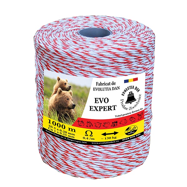 Fir gard electric 1000 m - 130 kg, 0.4 Ω/m Evo Expert - FE1000