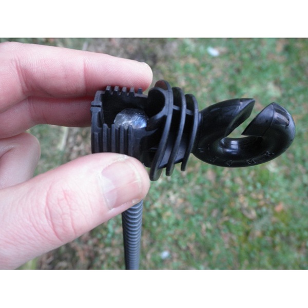 Ivabloc - Izolator inelar pentru fir, pentru stalpisor metalic - 655106 - imagine 4