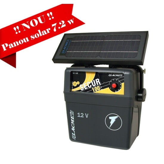 Aparat gard electric Lacme Secur 100 cu panou solar 7.2 W - 613101 - imagine 2