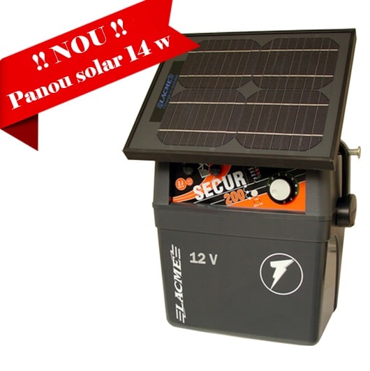 Aparat gard electric Lacme Secur 200 cu panou solar 14 W - 613501 - imagine 2
