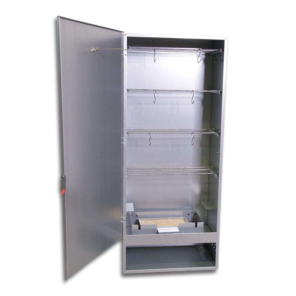 Afumatoare cu 4 niveluri din tabla galvanizata, h 110 cm - 150250002